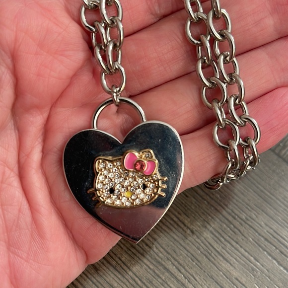 Rhinestone Hello Kitty Adjustable Chain Necklace - Picture 9 of 16